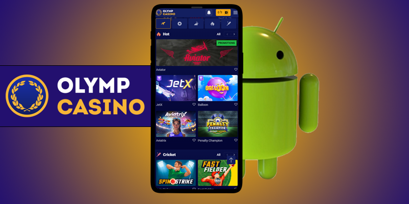 Olymp Casino: приложение для Android